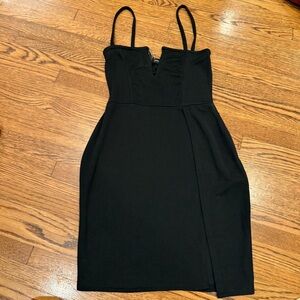 NWT PrettyLittleThing Black Mini Dress